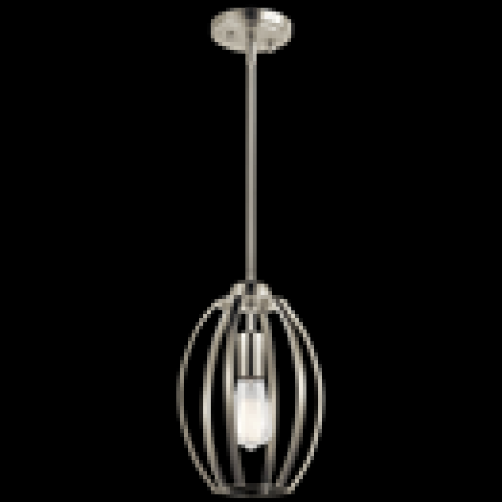 Tao 1 Light Pendant Brushed Nickel