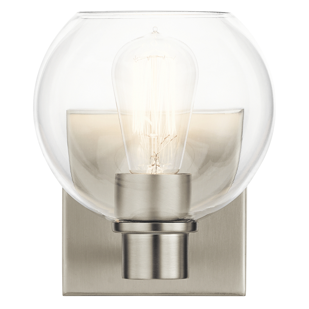 Harmony 1 Light Wall Sconce Brushed Nickel