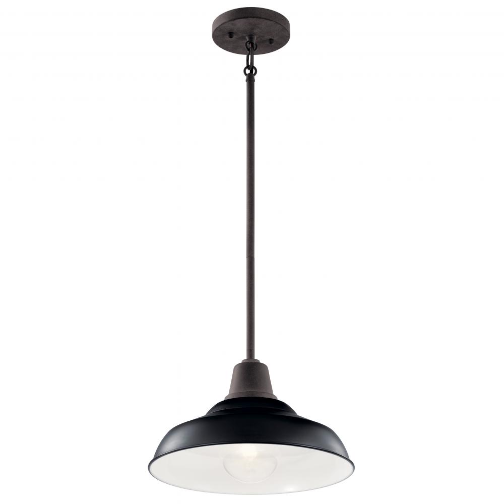 Pier 1 Light 12" Convertible Pendant Black