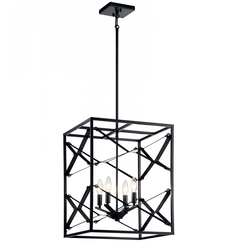 Sevan™ 4 Light Foyer Pendant Black