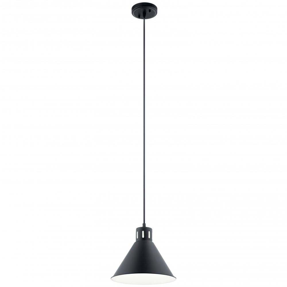 Zailey 9.5" 1 Light Pendant in Black