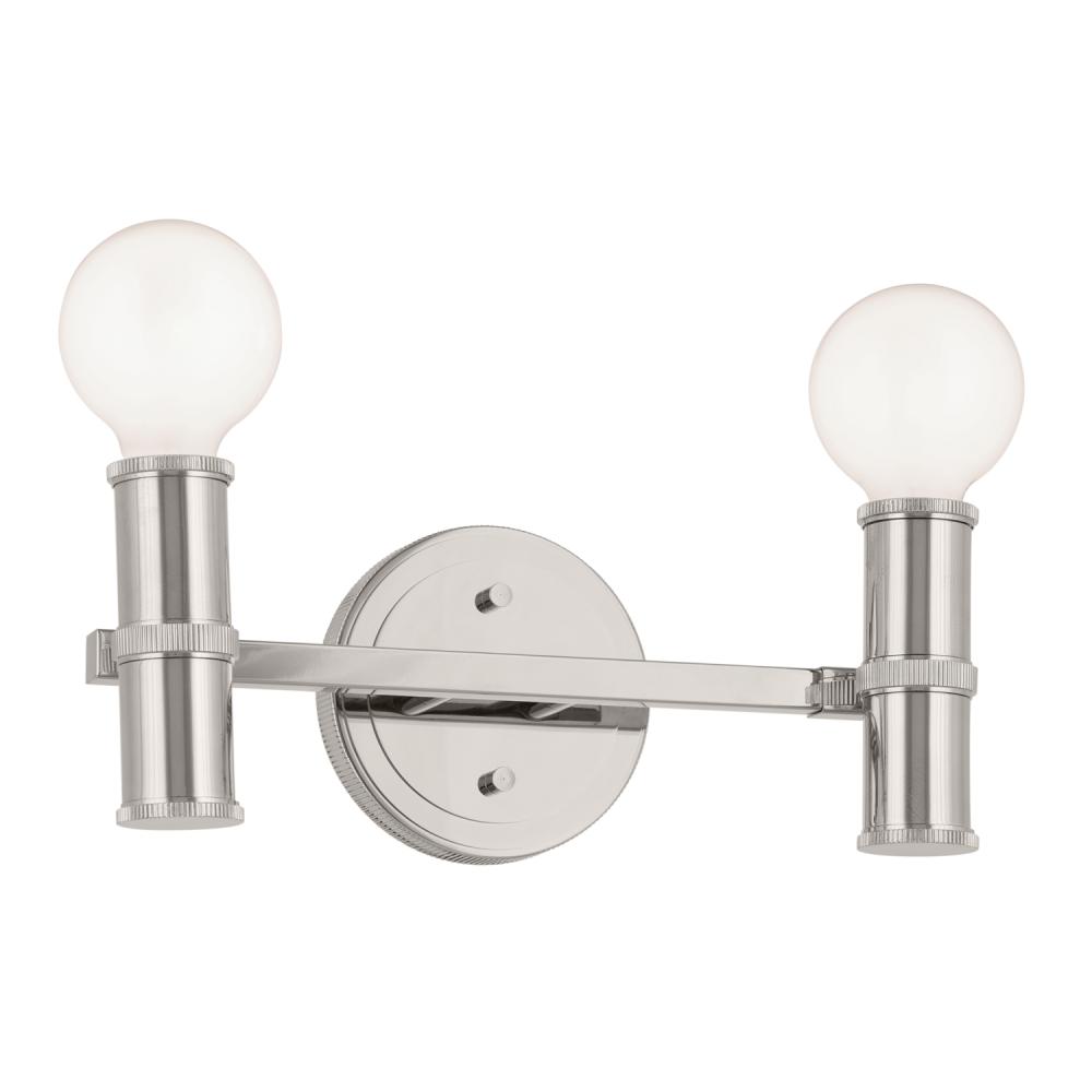 Torche 13 Inch 2 Light Vanity in Polished Nickel