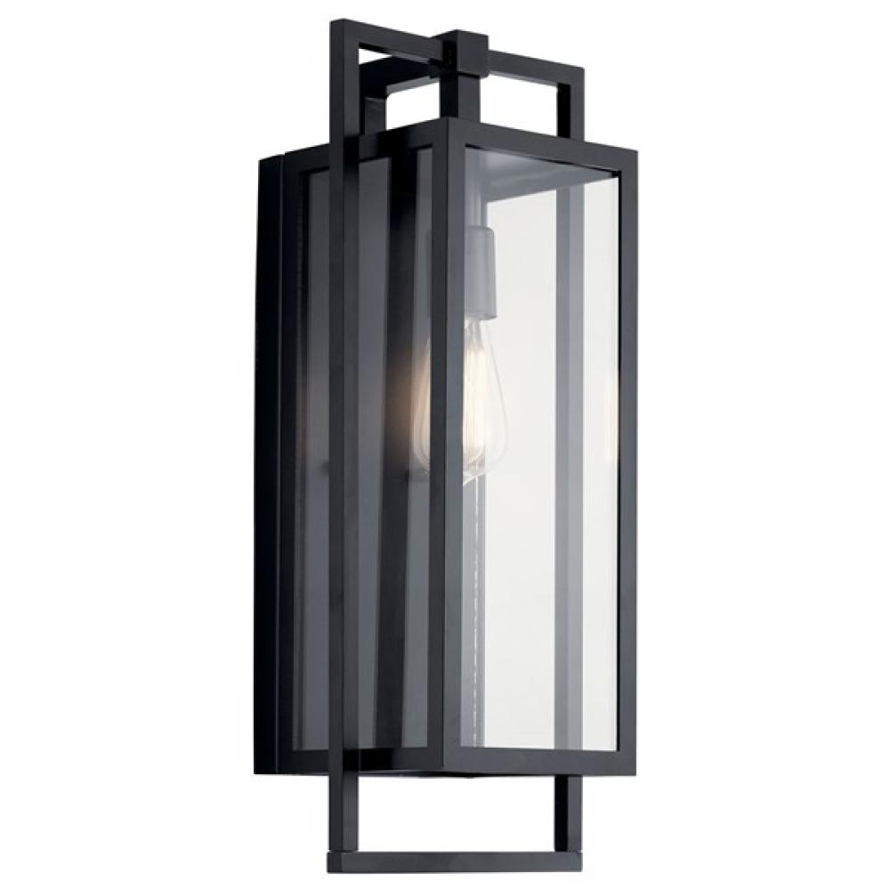 Goson 20" 1 Light Wall Light with Clear Glass Black