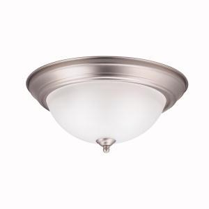 13.25" 2 Light Flush Mount Brushed Nickel