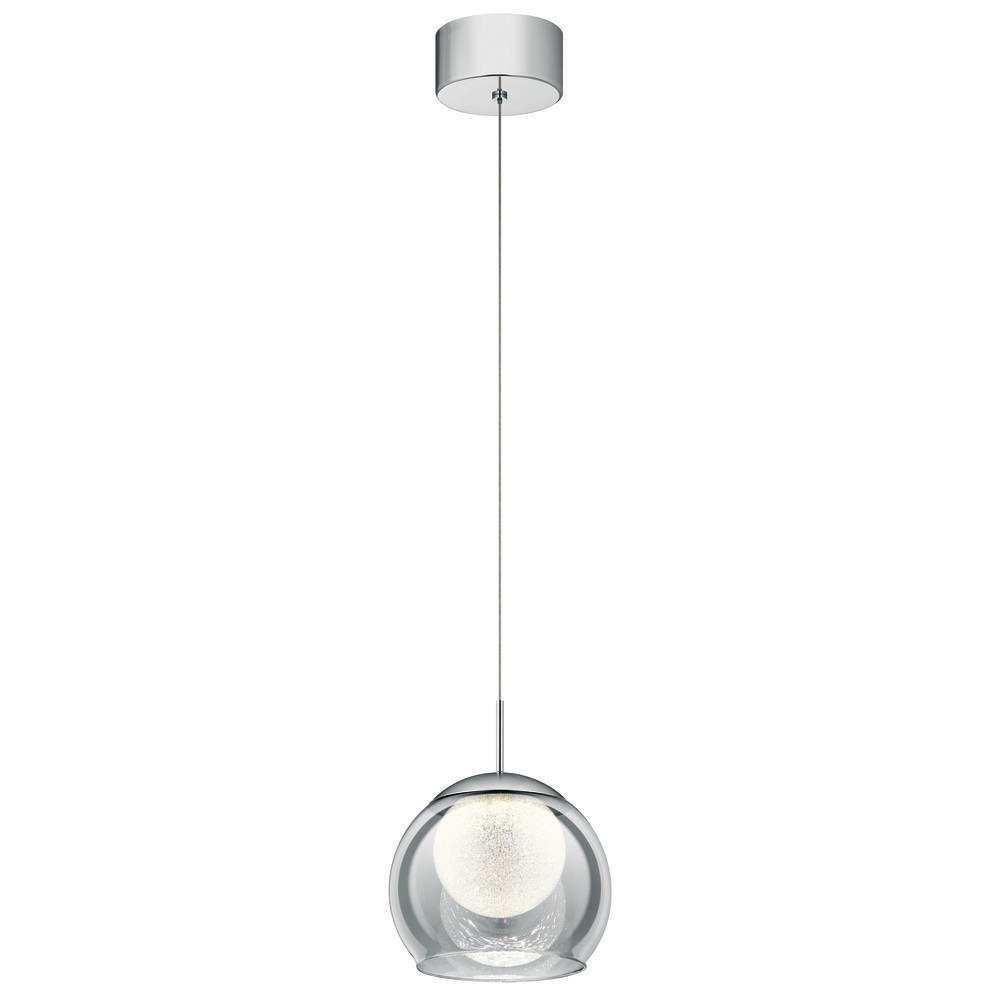 Lexi 1 Light LED Mini Pendant Chrome