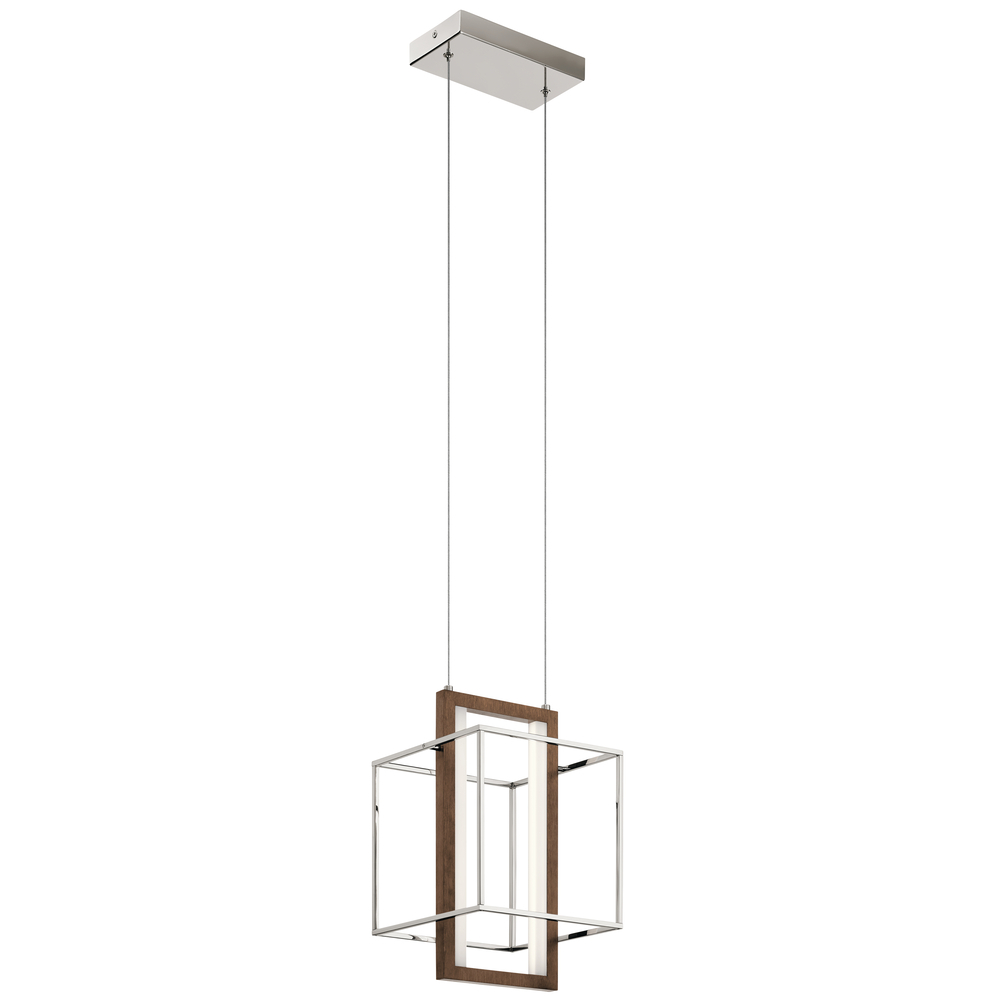 Viho 10" LED Pendant Polished Nickel