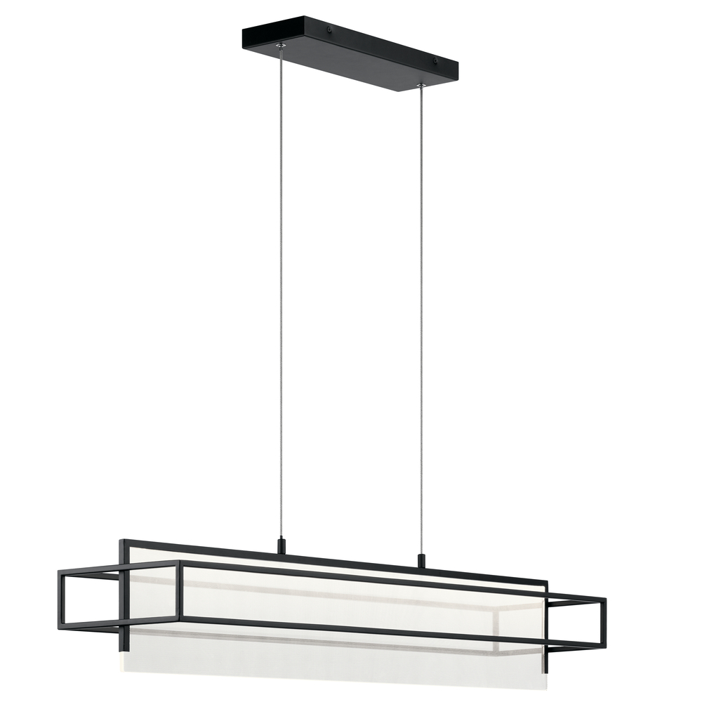 Vega 38" Linear Pendant Matte Black