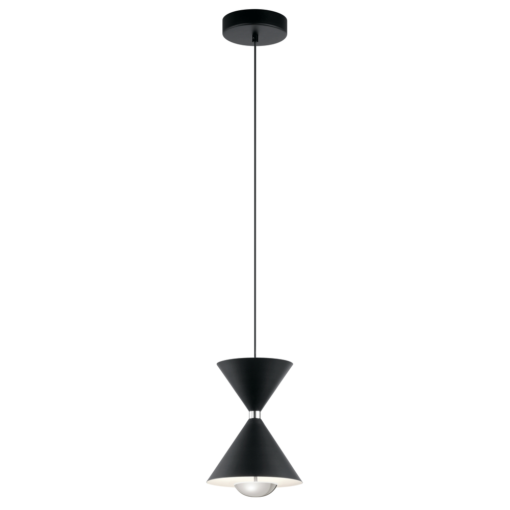 Kordan 11" 1 Light LED Mini Pendant Matte Black