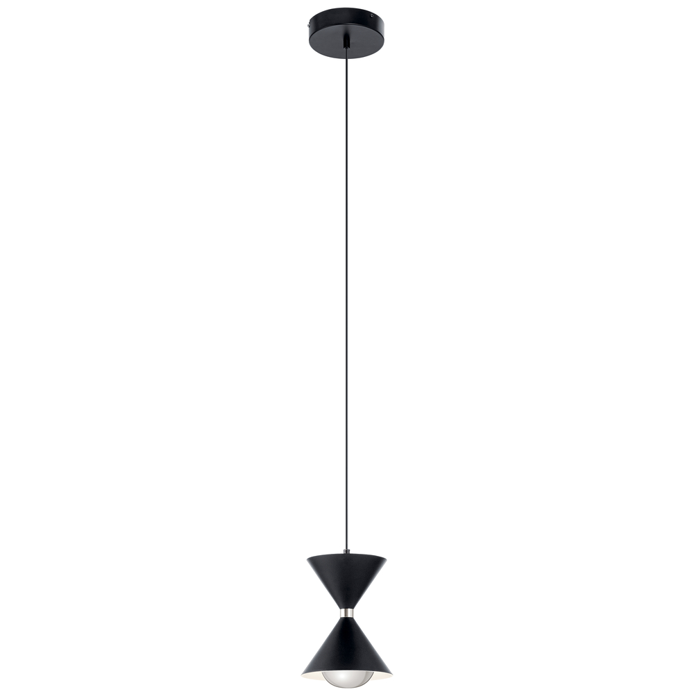Kordan 9" 1 Light LED Mini Pendant Matte Black