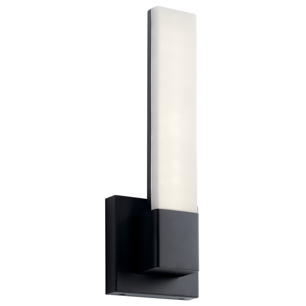 Neltev 14.5" LED Sconce with Down Light Matte Black
