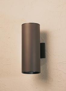 Cylinder 15" 2 Light Wall Light Architectural Bronze