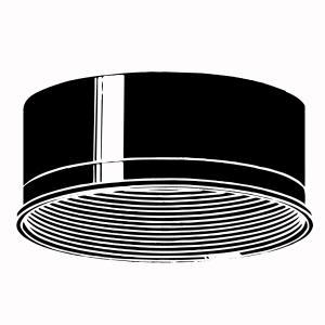 6" Accessory Baffle Black