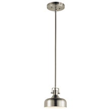 Kichler 11301NILED - 7" 1 Light LED Mini Pendant Brushed Nickel