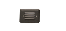 Kichler 15072AZT - 12V Mini Louvered Step Light Textured Architectural Bronze