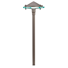 Kichler 15317AZT - Glass & Metal 12V Path Light Textured Architectural Bronze