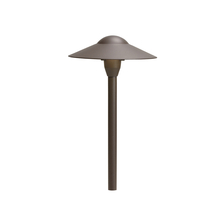 Kichler 15410AZT - 8" Dome Short Stem 12V Path Light Textured Architectural Bronze