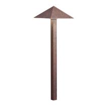 Kichler 15802TZT27R - Pyramid 2700K LED Path Light Textured Tannery Bronze