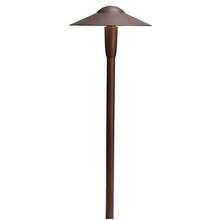 Kichler 15810AZT27R - 8" Dome 2700K LED Path Light Textured Architectural Bronze