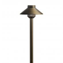 Kichler 15820CBR27 - Stepped Dome 12V 2700K Path Light Centennial Brass