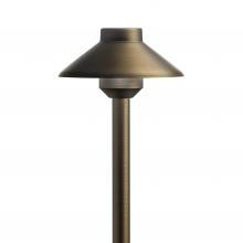 Kichler 15821CBR27 - Short Stepped Dome 12V 2700K Path Light Centennial Brass