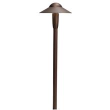 Kichler 15870AZT27R - 6" Dome 2700K LED Path Light Textured Architectural Bronze