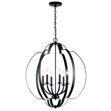 Kichler 42139BK - Voleta 27.75" 6 Light Foyer Chandelier Black