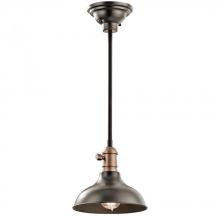 Kichler 42579OZ - Cobson 8" 1 Light Convertible Mini Pendant Olde Bronze