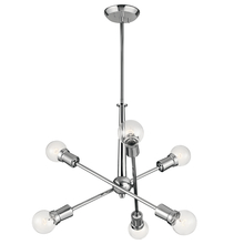 Kichler 43095CH - Armstrong 27.75" 6 Light Chandelier in Chrome