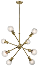 Kichler 43118NBR - Armstrong 26" 8 light Chandelier Natural Brass
