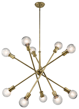 Kichler 43119NBR - Armstrong 53.5" 10 Light Chandelier in Natural Brass
