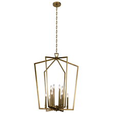 Kichler 43496NBR - Abbotswell 30" 12 Light Foyer Chandelier Natural Brass