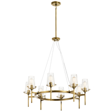 Kichler 43695NBR - Alton 38" 8 Light Chandelier Natural Brass