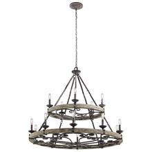 Kichler 43826WZC - Taulbee 15 Light Chandelier Weathered Zinc