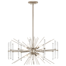 Kichler 44276PN - Eris 16.75" 8 Light Chandelier with Optical Crystal in Polished Nickel