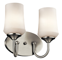 Kichler 45569NI - Aubrey 2 Light Vanity Light Brushed Nickel