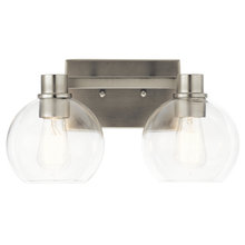 Kichler 45893NI - The Harmony 15.5 inch 2 Light vanity light with clear glass Brushed Nickel