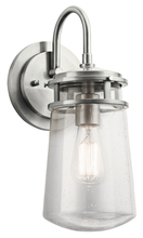 Kichler 49445BA - Lyndon 15" 1 Light Wall Light with Clear Seeded Glass Brushed Aluminum