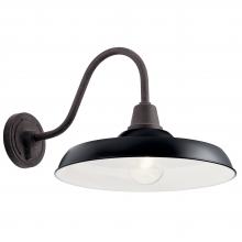 Kichler 49991BK - Pier 16" 1 Light Wall Light Black