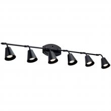 Kichler 52130BK - Sylvia 6 Light Rail Light Black