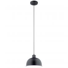 Kichler 52152BK - Zailey 9" 1 Light Pendant in Black
