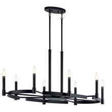 Kichler 52429BK - Tolani 8 Light Oval Chandelier Black
