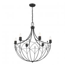 Kichler 52462BKT - Topiary 30" 6 Light Chandelier Textured Black