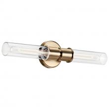 Kichler 52654CPZ - Aviv 24 Inch 2 Light Wall Sconce with Clear Glass in Champagne Bronze