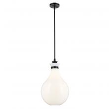 Kichler 52777BK - Laria 14 Inch 1 Light Pendant with Opal Glass in Black