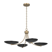 Kichler 52854CPZBK - Palmela Chandelier/Semi Flush 4Lt