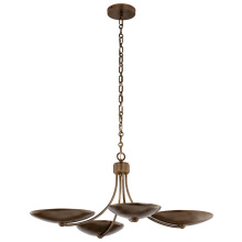 Kichler 52854LBR - Palmela Chandelier/Semi Flush 4Lt