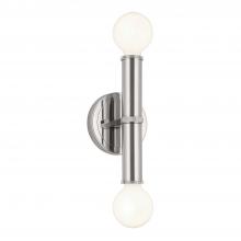Kichler 55159PN - Torche 9.75 Inch 2 Light Wall Sconce in Polished Nickel