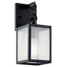Kichler 59005BKT - Lahden 12.25" 1 Light Outdoor Wall Light with Clear Seeded Glass in Textured Black