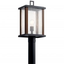 Kichler 59019BK - Marimount 18.25" 1 Light Outdoor Post Light with Clear Glass in Black