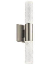 Kichler 83918 - Glacial Glow LED Wall Sconce Brushed Nickel